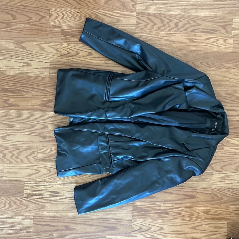 Nasty Gal Black Faux Leather Jacket